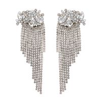 Luxurious Tassel Alloy Inlay Artificial Rhinestones Women's Drop Earrings 1 Pair sku image 6