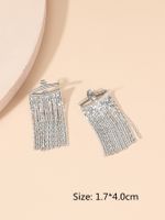 Fashion Crown Alloy Tassel Artificial Gemstones Women's Earrings 1 Pair sku image 2