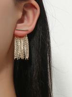 Fashion Crown Alloy Tassel Artificial Gemstones Women's Earrings 1 Pair sku image 1