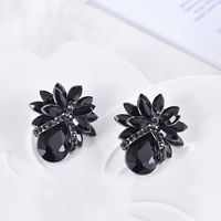 Fashion Geometric Rhinestone Plating Ear Studs 1 Pair main image 2