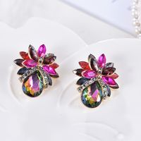 Fashion Geometric Rhinestone Plating Ear Studs 1 Pair sku image 2