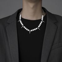 Mode Géométrique Acier Au Titane Placage Unisexe Collier 1 Pièce sku image 1