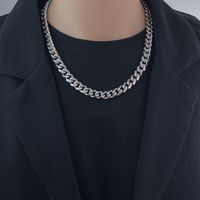 Fashion Geometric Titanium Steel Chain Men's Necklace 1 Piece main image 5