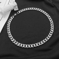 Fashion Geometric Titanium Steel Chain Men's Necklace 1 Piece main image 2