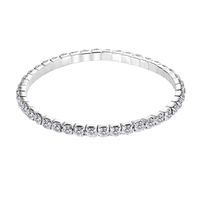 Fashion Round Artificial Crystal Plating Artificial Rhinestones Women's Anklet 1 Piece sku image 1