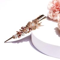 Simple Style Flower Alloy Inlay Rhinestones Hair Clip 1 Piece sku image 3