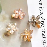 Women's Sweet Flower Alloy Inlay Glass Hair Clip main image 1