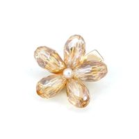 Women's Sweet Flower Alloy Inlay Glass Hair Clip main image 3