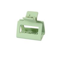 Solid Color Frosted Rectangular Ps Material Hair Clip sku image 10