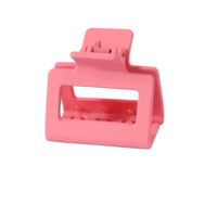 Solid Color Frosted Rectangular Ps Material Hair Clip sku image 15