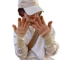 Unisex Einfacher Stil Farbverlauf Wolle Handschuhe 1 Paar main image 4