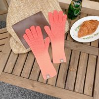 Unisex Simple Style Gradient Color Woolen Gloves 1 Pair main image 2