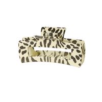 Retro Artistic Stripe Leopard Plastic Resin Printing Hair Claws sku image 3