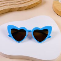 Fashion Heart Shape Ac Special-shaped Mirror Full Frame Kids Sunglasses sku image 7