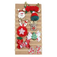 Cute Santa Claus Elk Cloth Sequins Hair Band main image 3