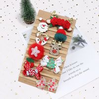 Cute Santa Claus Elk Cloth Sequins Hair Band main image 2