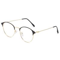 Simple Style Solid Color Nylon Round Frame Full Frame Optical Glasses main image 3