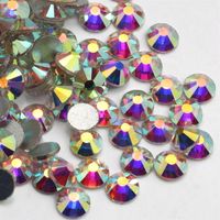 1 Jeu Cristal Artificiel Verre Couleur Unie DIY Ornement Accessoires main image 4