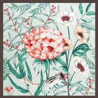 Women's Fashion Flower Polyester Printing Silk Scarves sku image 4