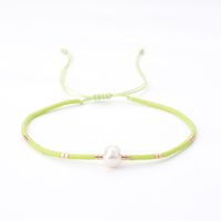 Fashion Round Beaded Pearl Women's Bracelets 1 Piece sku image 8