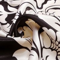 Women's Elegant Flower Satin Printing Silk Scarves main image 3