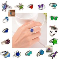Exaggerated Four Leaf Clover Butterfly Metal Plating Zircon Unisex Open Ring 1 Piece sku image 5
