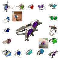 Übertrieben Vierblättriges Kleeblatt Schmetterling Metall Überzug Zirkon Unisex Offener Ring 1 Stück sku image 2