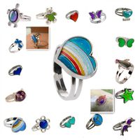 Exaggerated Four Leaf Clover Butterfly Metal Plating Zircon Unisex Open Ring 1 Piece sku image 16