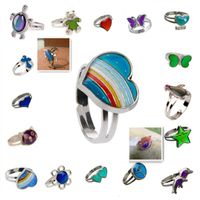 Übertrieben Vierblättriges Kleeblatt Schmetterling Metall Überzug Zirkon Unisex Offener Ring 1 Stück sku image 16