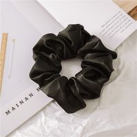 Women's Fashion Solid Color Satin Cloth Handmade Hair Tie sku image 3