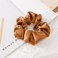 Women's Fashion Solid Color Satin Cloth Handmade Hair Tie sku image 5