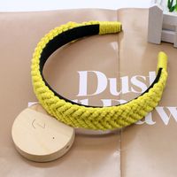 Vintage Style Solid Color Cotton Rope Hair Band sku image 2