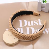 Vintage Style Solid Color Cotton Rope Hair Band sku image 10