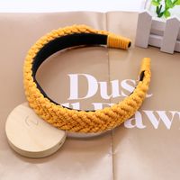 Vintage Style Solid Color Cotton Rope Hair Band sku image 7