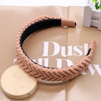 Vintage Style Solid Color Cotton Rope Hair Band sku image 8