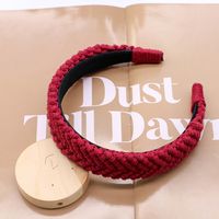 Vintage Style Solid Color Cotton Rope Hair Band sku image 5