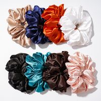 Mode Einfarbig Tuch Handgemacht Haargummi 1 Stück main image 4