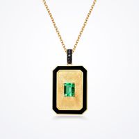 Vintage Style Square Copper Inlay Rhinestones Women's Rings Earrings Necklace sku image 2