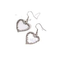 Fashion Heart Shape Alloy Plating Women's Drop Earrings 1 Pair main image 6