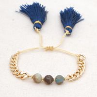 Retro Kreuzen Quaste Gemischte Materialien Perlen Frau Armbänder 1 Stück sku image 5