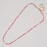 Bohemien Mehrfarbig Glas Perlen Überzug Frau Halskette 1 Stück sku image 1