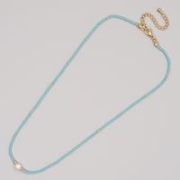 Bohemien Mehrfarbig Glas Perlen Überzug Frau Halskette 1 Stück sku image 4
