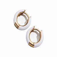 Fashion C Shape Plating Alloy Artificial Gemstones Earrings sku image 50