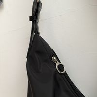 Women's All Seasons Nylon Solid Color Basic Square Zipper Tote Bag main image 2