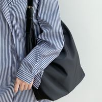 Women's All Seasons Nylon Solid Color Basic Square Zipper Tote Bag main image 8