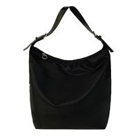 Women's All Seasons Nylon Solid Color Basic Square Zipper Tote Bag sku image 1