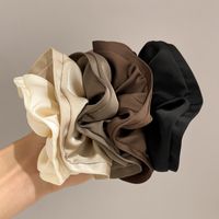 Retro Solid Color Satin Handmade Hair Tie 1 Piece main image 4