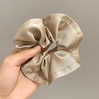 Retro Solid Color Satin Handmade Hair Tie 1 Piece sku image 4