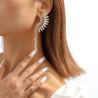 Luxurious Geometric Alloy Plating Rhinestones Drop Earrings 1 Pair main image 4