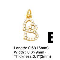 Ins Style Heart Shape Copper Plating Inlay Zircon 18k Gold Plated Pendants Jewelry Accessories main image 3